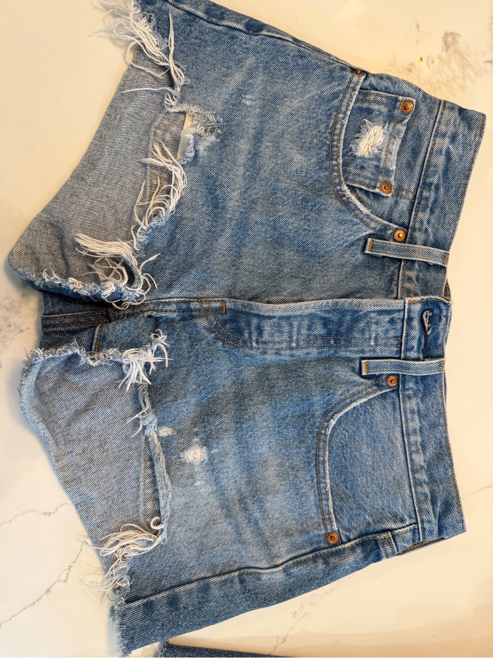 Levi’s Distressed High-Rise Women’s Shorts